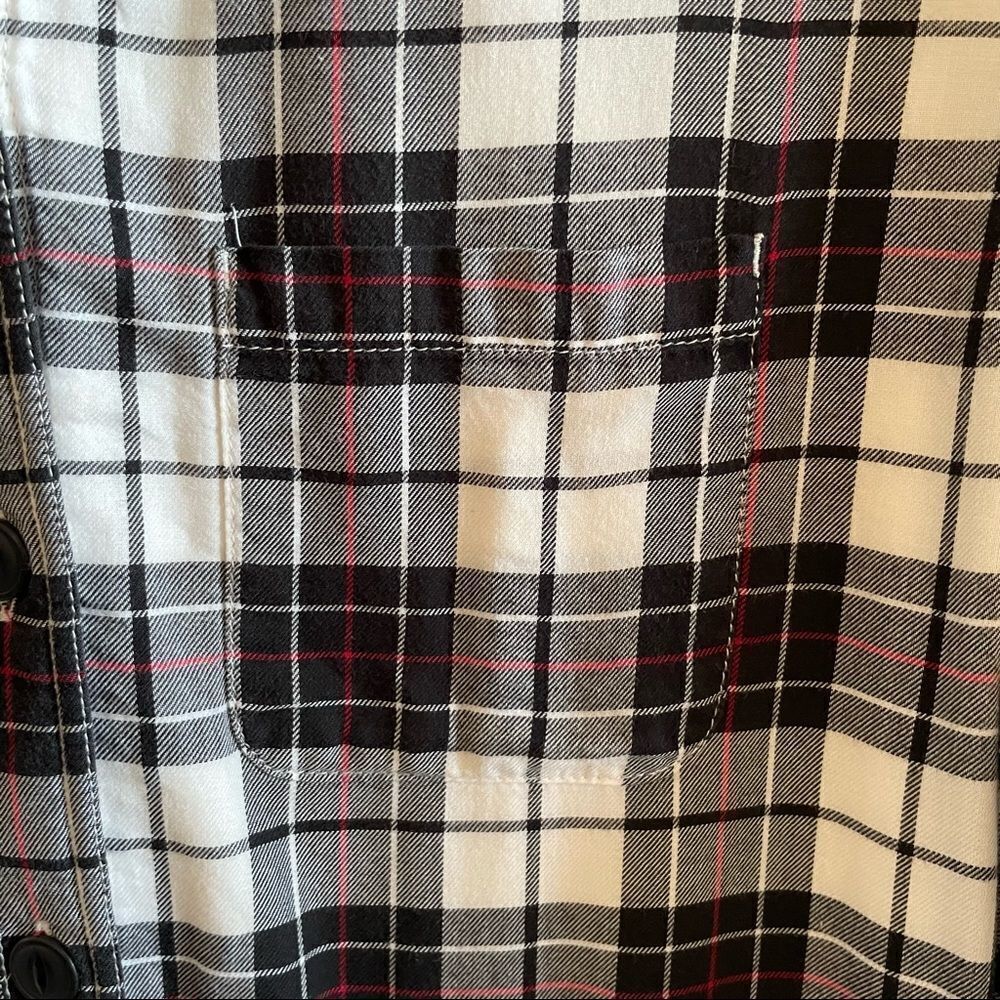 LL Bean ~ Plaid Shacket ~ Faux Fur/Teddy lined~ size Small - Picture 5 of 6